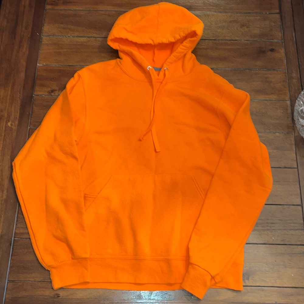 Bright Orange Hoodie size Small from Fruit of the Loom